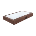 تخت فلزی یک نفره نفیس با رویه پارچهای سایز 90*200