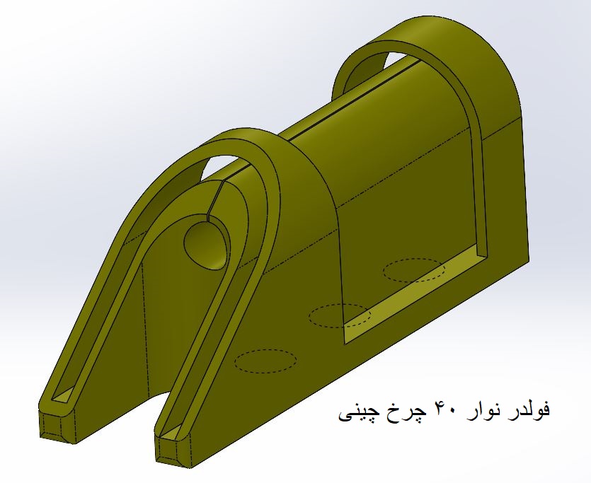 فولدر نوار 40 چین فولدر نوار چرخ خیاطی چین 42 میلیمتر - Image 1