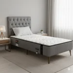 تشک یک نفره پایه دار فلزی نفیس مدل مدیکال C  سایز 120*200 - Image 2