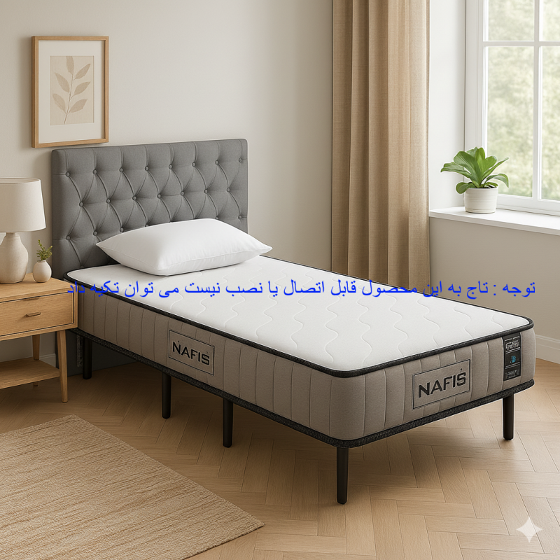 تشک یک نفره پایه دار پلیمری نفیس مدل اسلیپ پلاس C  سایز 200*90 - Image 2