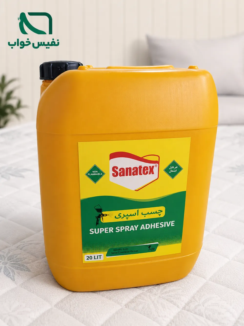 چسب اسپره دبه ای تشک چسب اسپری پیستوله ثنا 22 کیلویی - Image 1